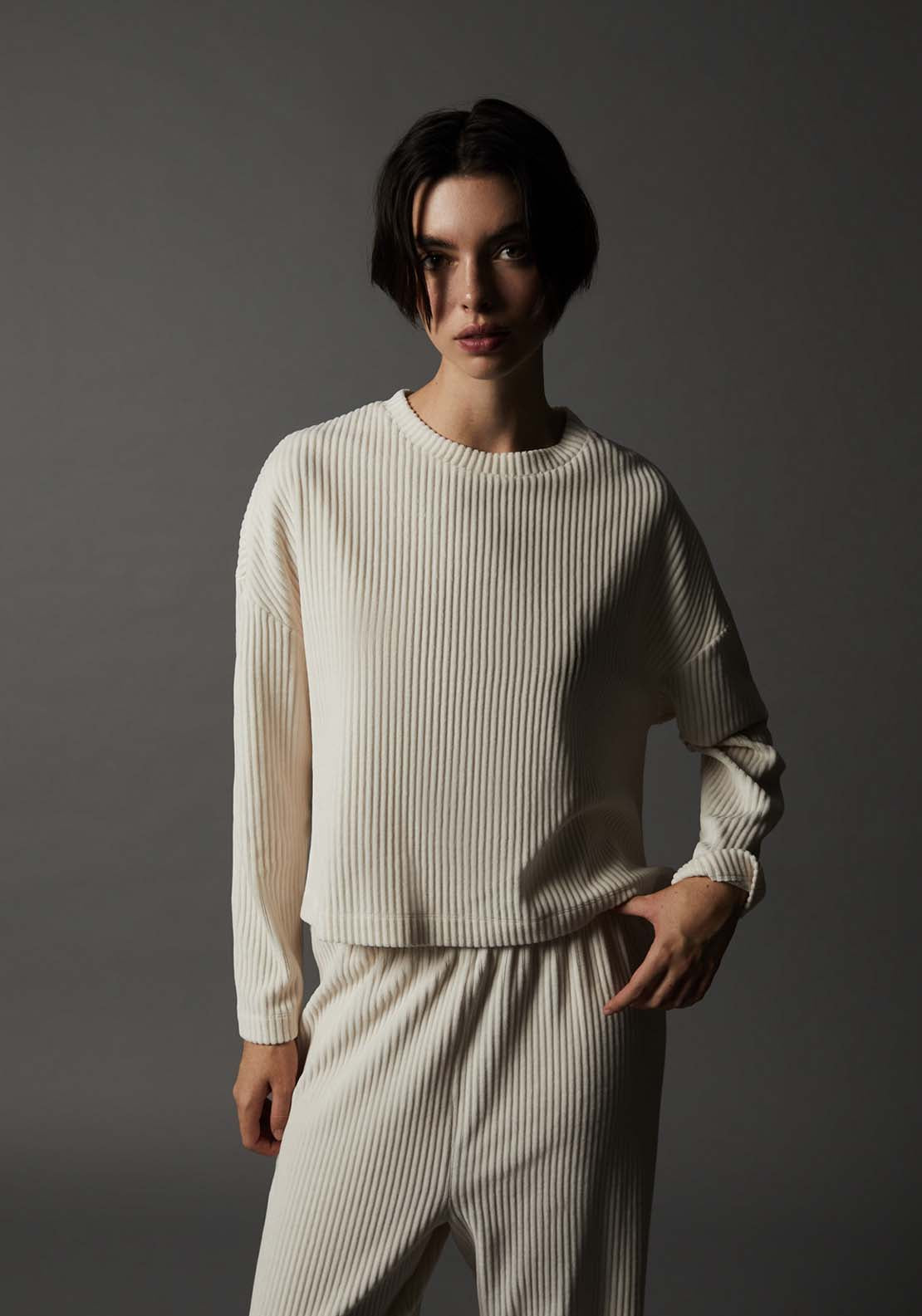 Corduroy Set - White
