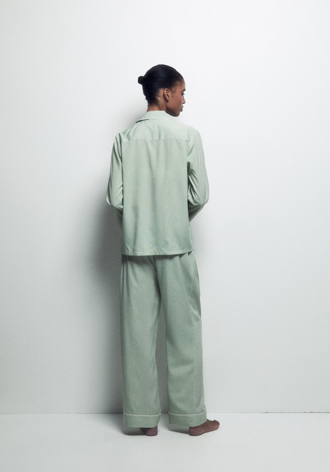 Classic Striped Pyjama Set - Green