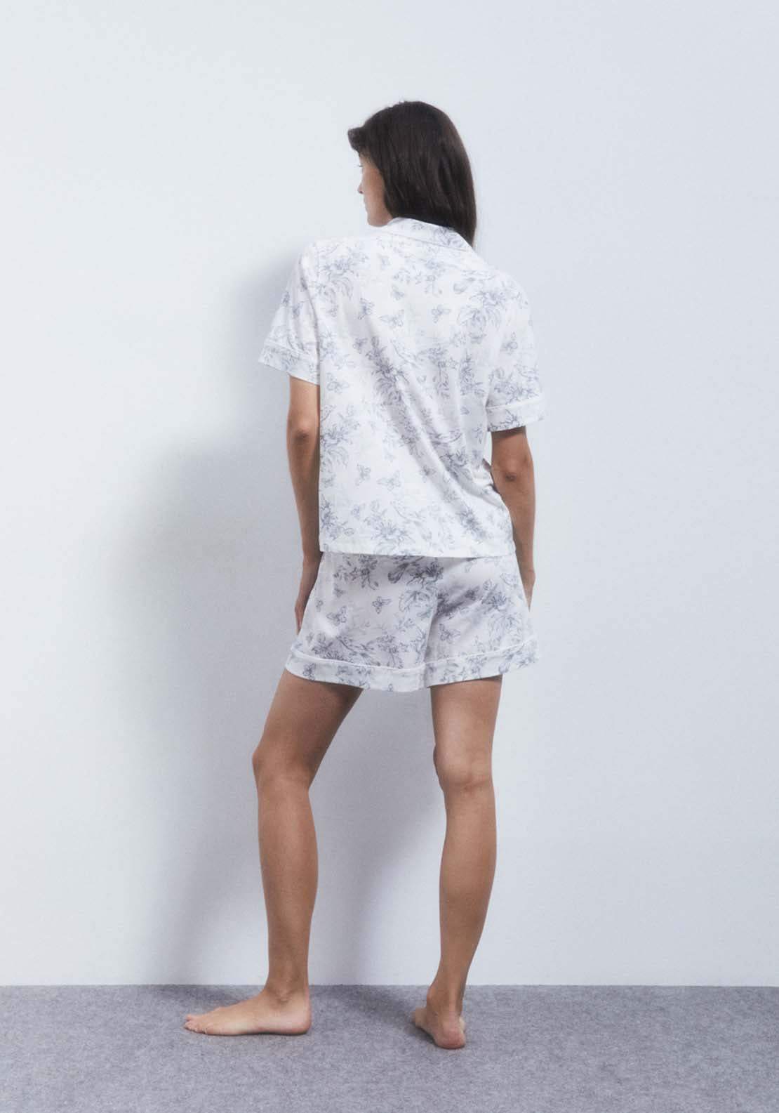 Sfera Printed Pyjamas - Grey 5 Shaws Department Stores