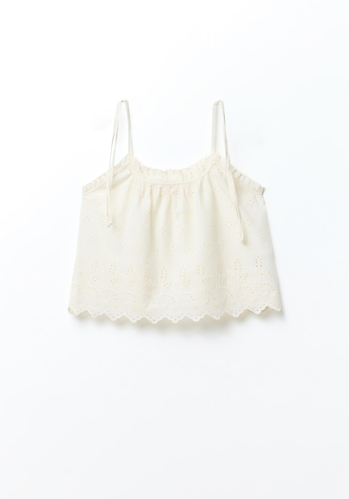 Sfera Cutout Pyjamas - Ecru 7 Shaws Department Stores