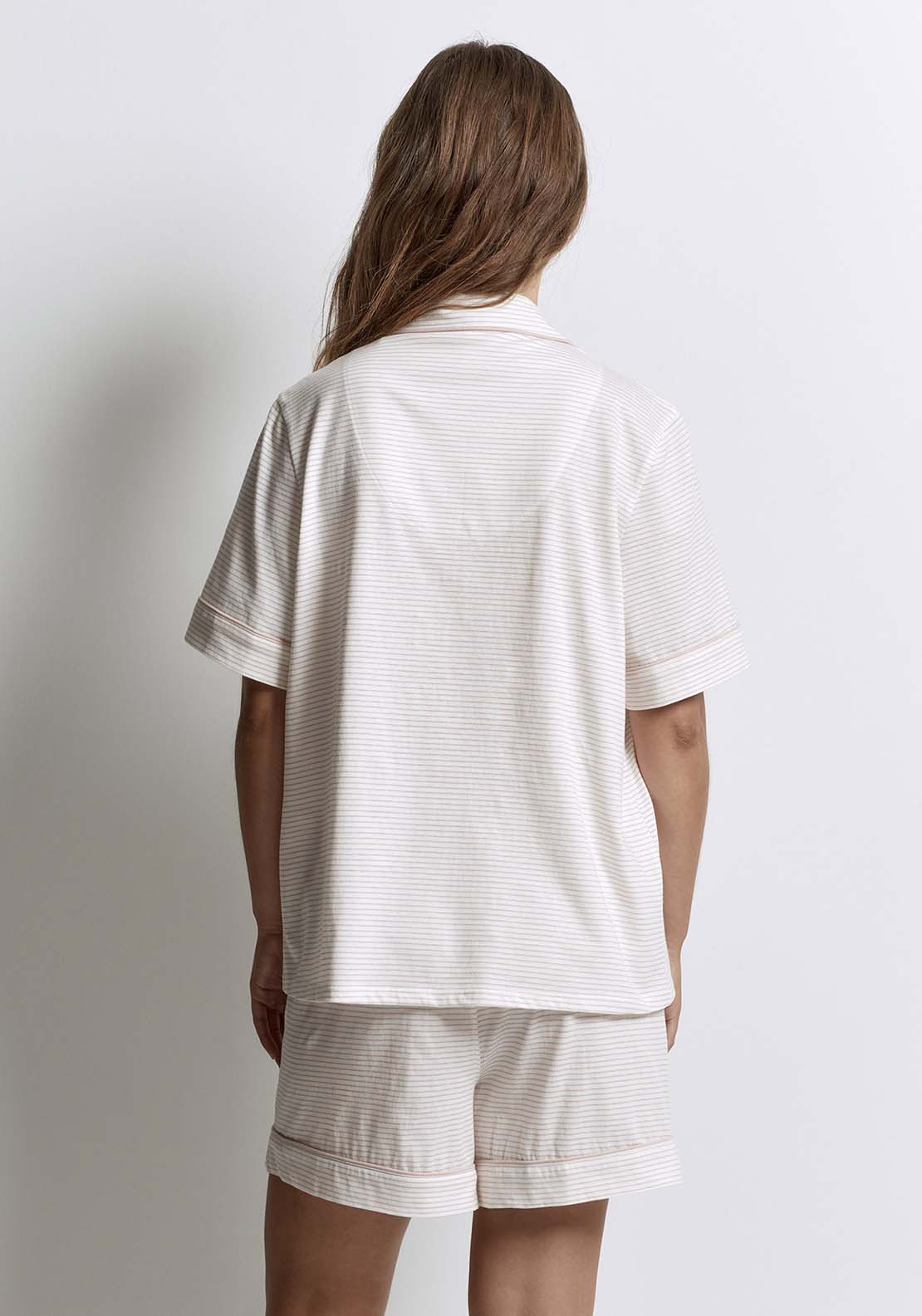Sfera Horizontal Stripe Pyjamas - Pink 2 Shaws Department Stores