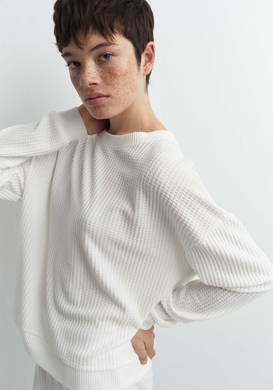 Grace Waffle Sweatshirt