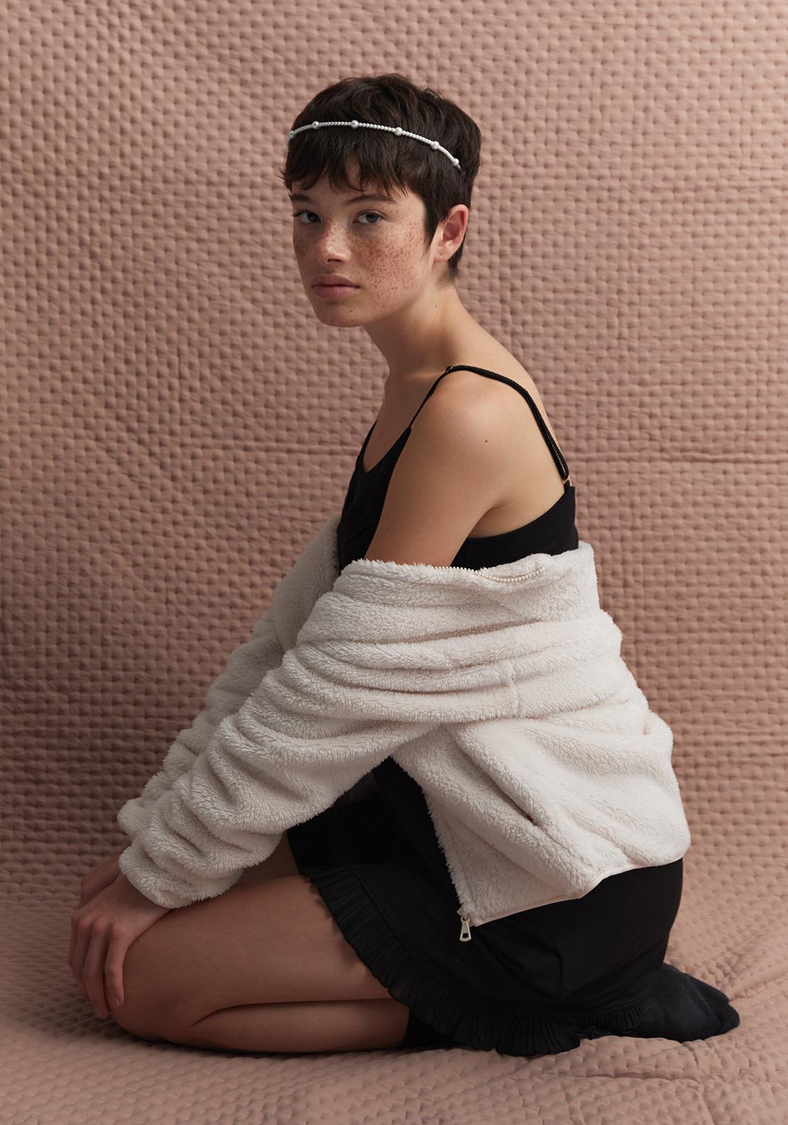 Sfera Plain polar fleece jacket - Bone 4 Shaws Department Stores