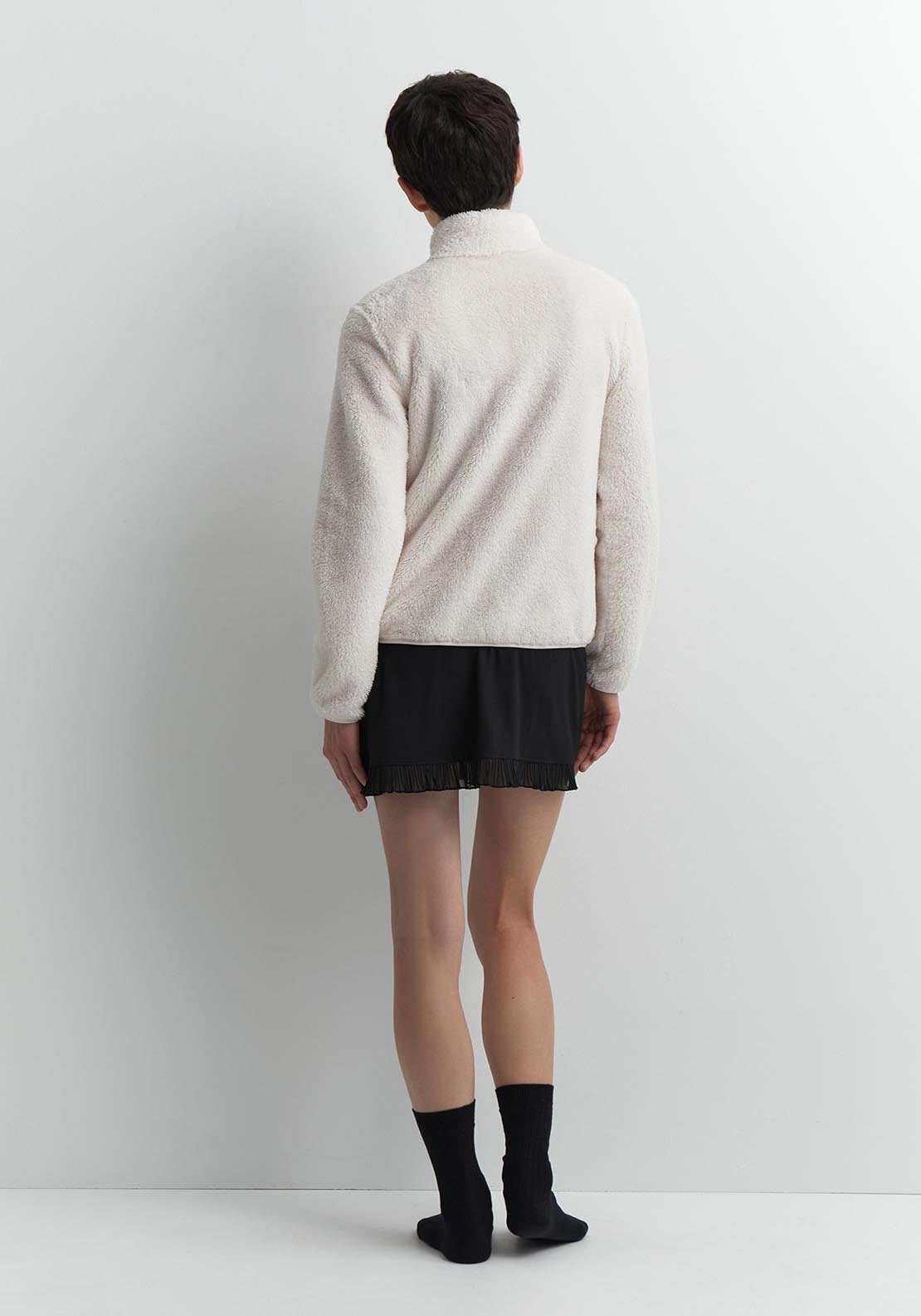 Sfera Plain polar fleece jacket - Bone 2 Shaws Department Stores