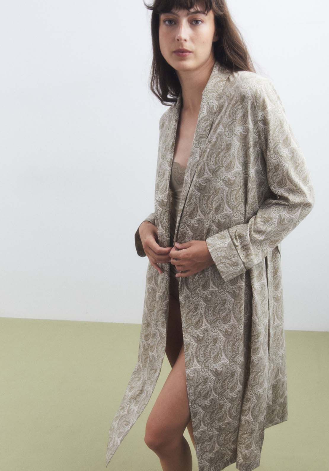 Sfera Printed Dressing Gown - Pink 1 Shaws Department Stores