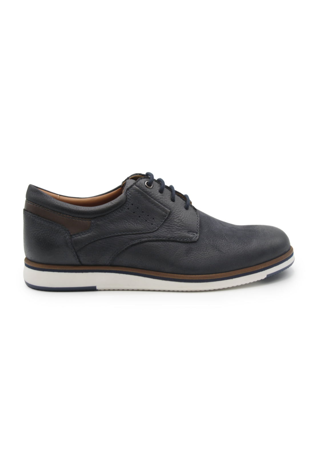 Dubarry White Sole Casual Lace Up Shoe - Navy 1 Shaws Department Stores