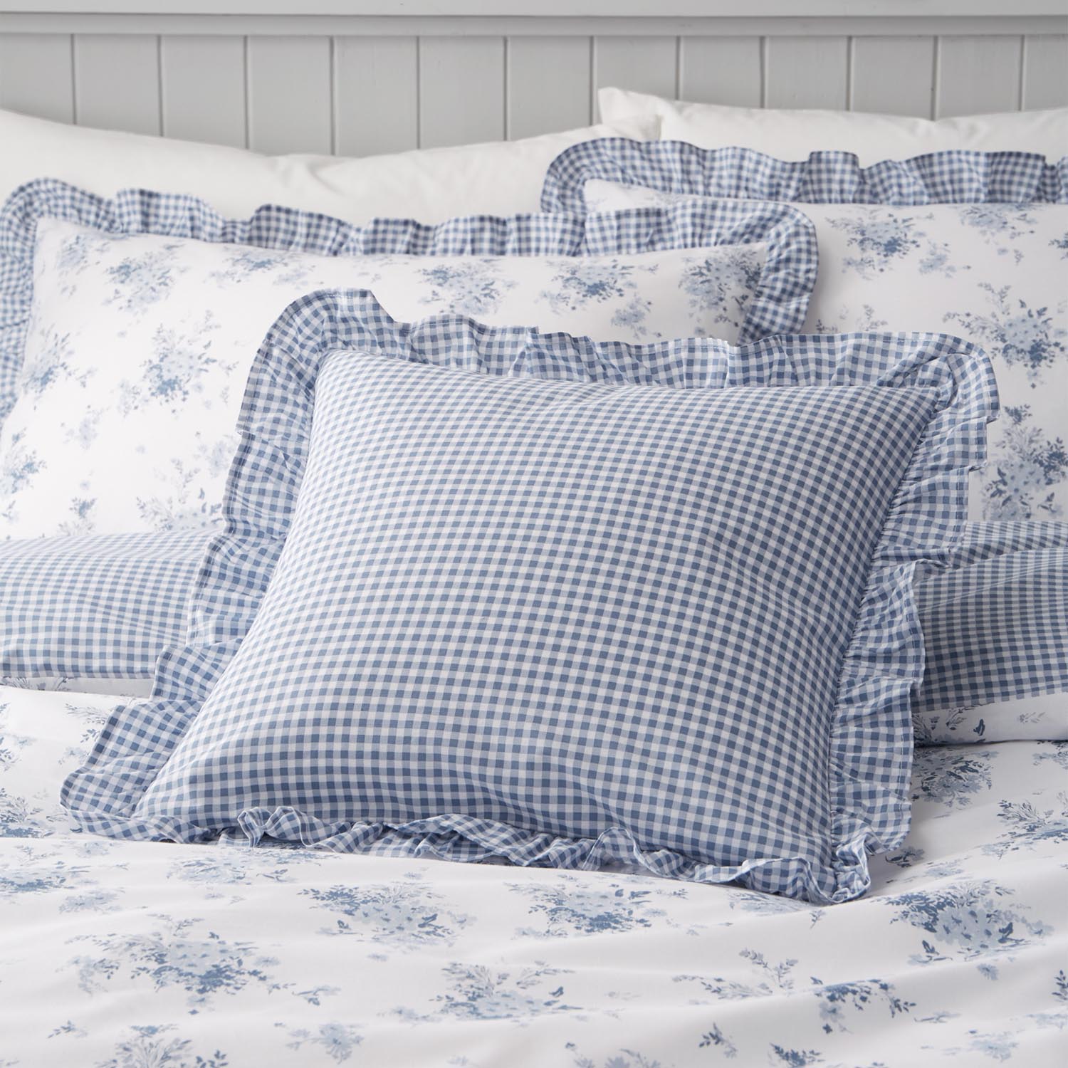 The Home Collection Elena Floral Frill Cushion Cover 45X45Cm 1 Shaws Department Stores