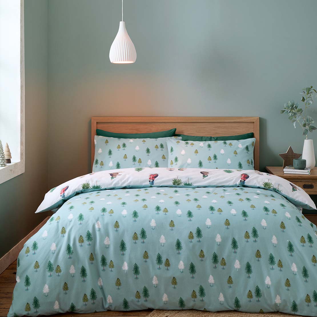 The Home Collection Brushed Cotton Winter Penguins Duvet Cover Set 2 Shaws Department Stores