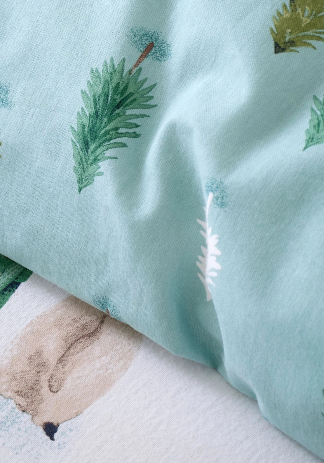 Catherine Lansfield Brushed Snowy Penguin Cotton Reversible Duvet Cover Set - White 4 Shaws Department Stores