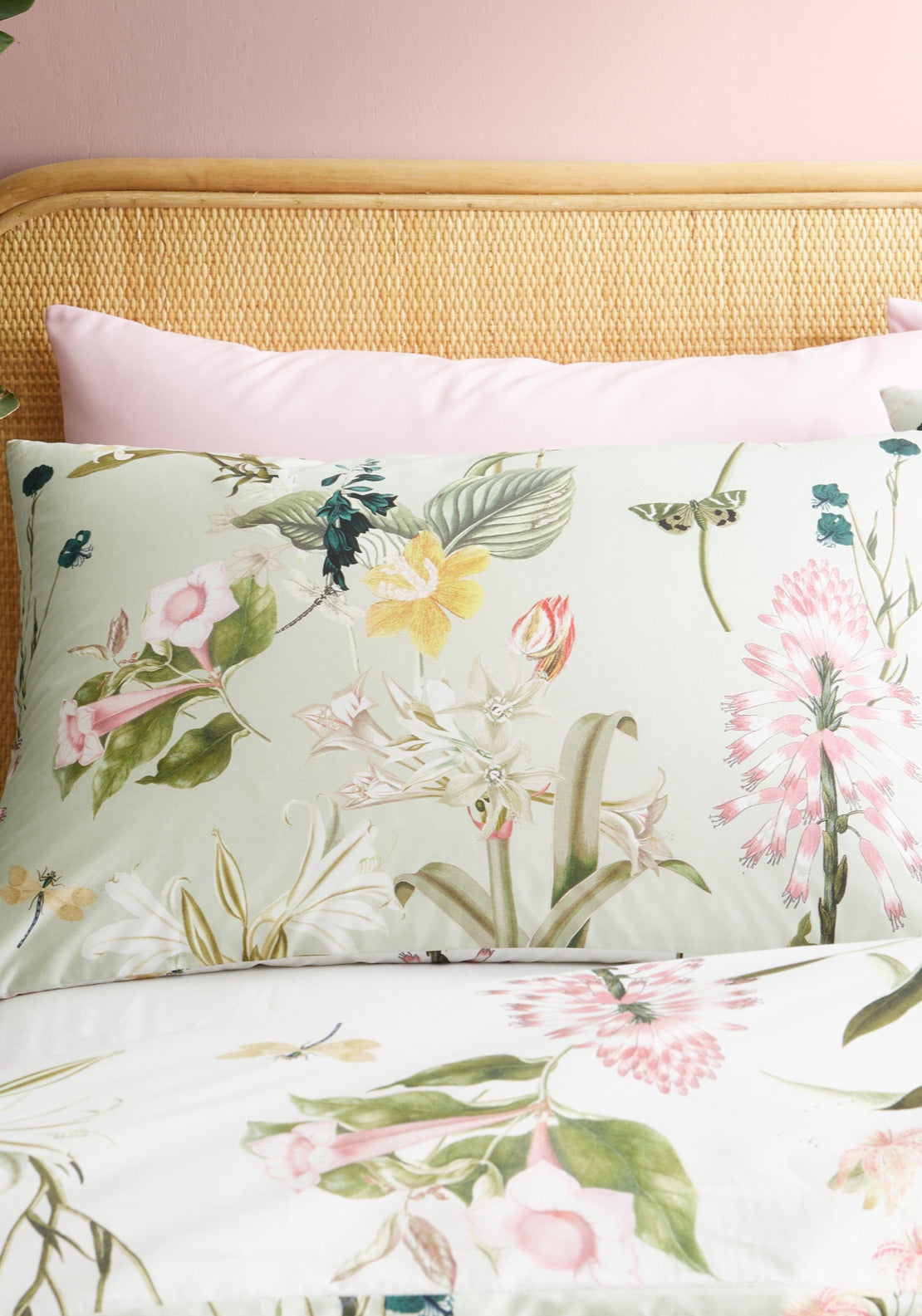 Rhs Exotic Floral Cotton Reversible Duvet Cover Set - Green 3 Shaws Department Stores