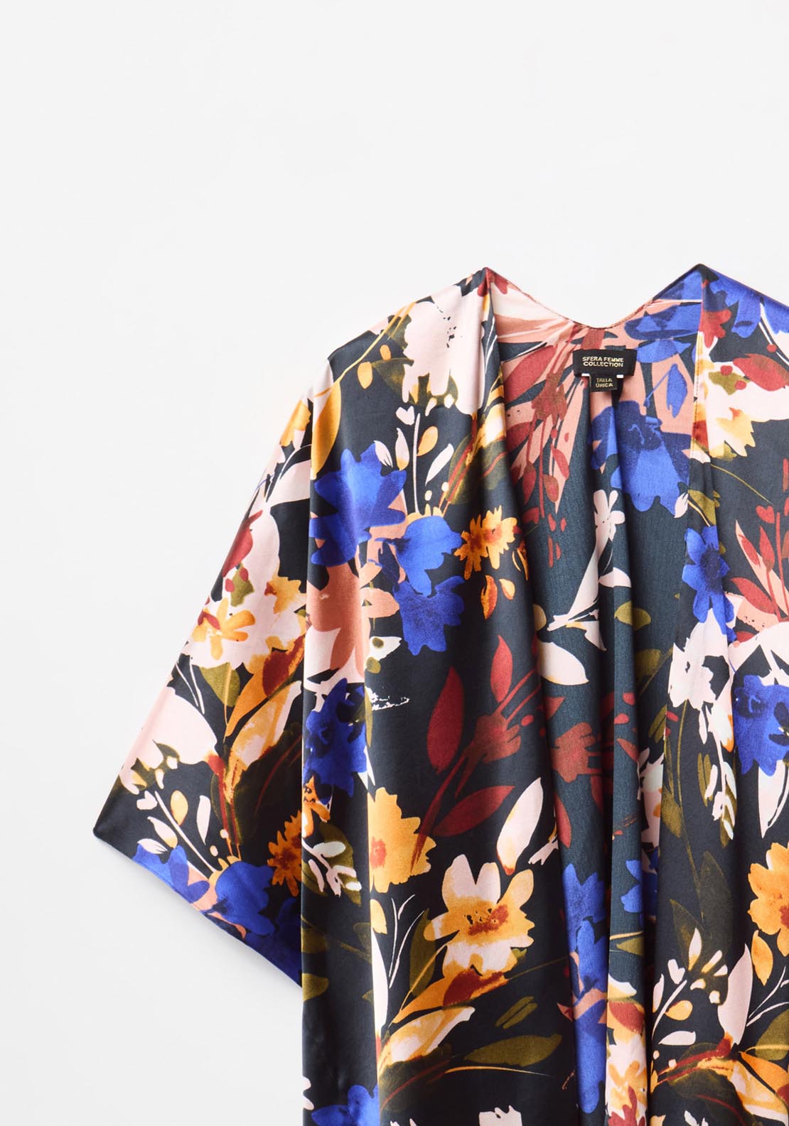 Sfera Fringes Kimono - Black 3 Shaws Department Stores