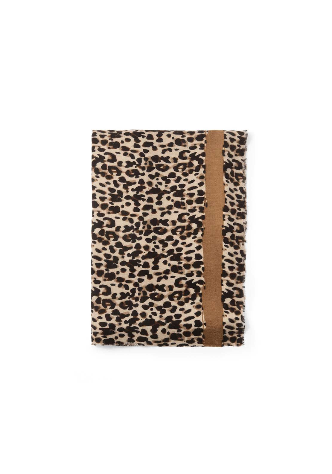 Greek Leopard Scarf - Beige