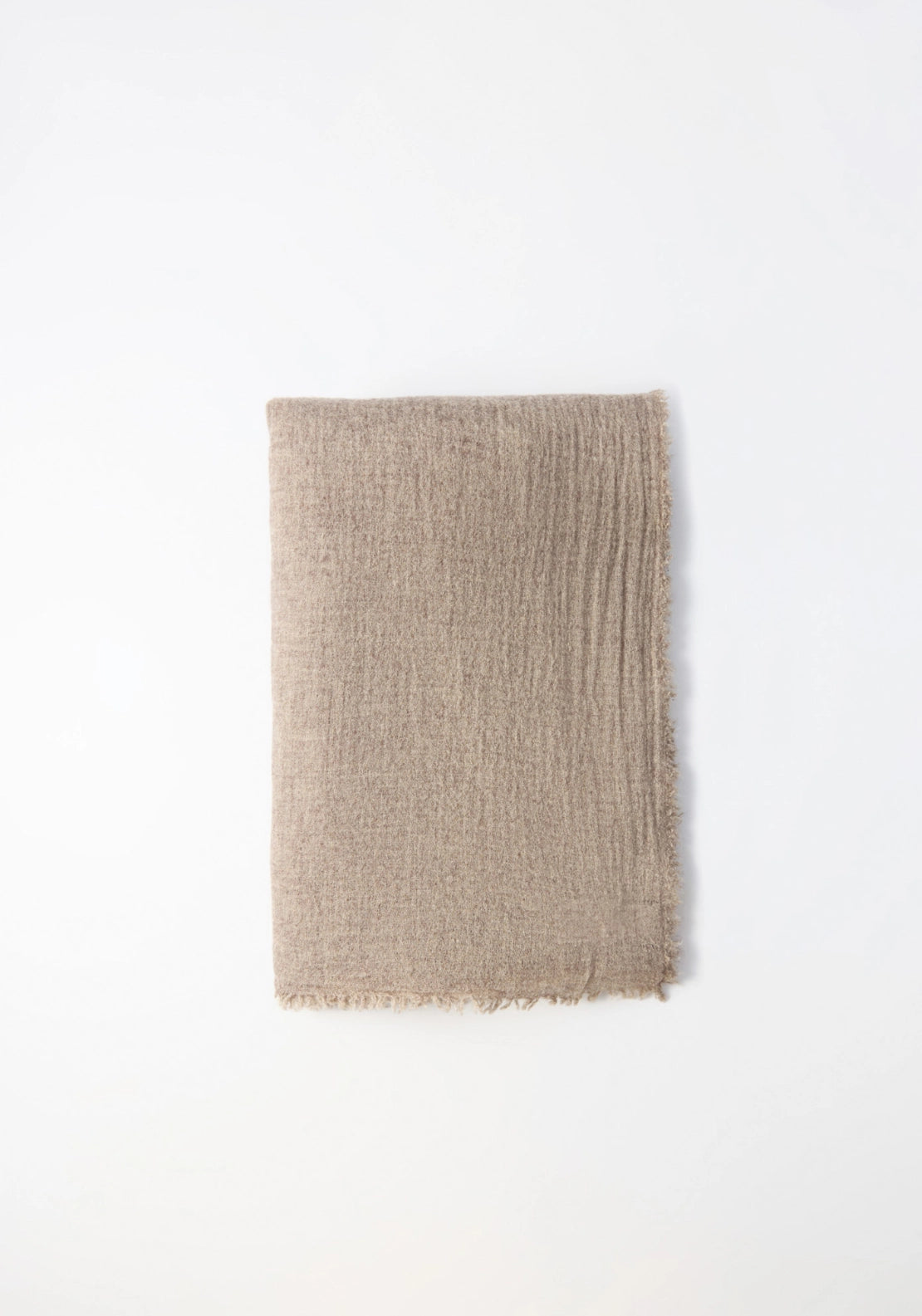 Melange Wool Scarf - Light Mink