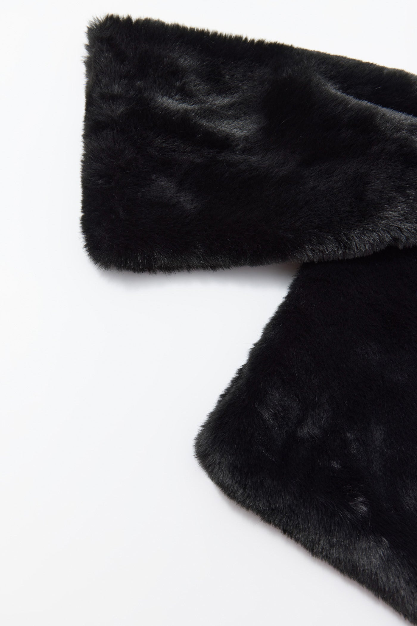 Sfera Fur Neck Scarf - Black 2 Shaws Department Stores