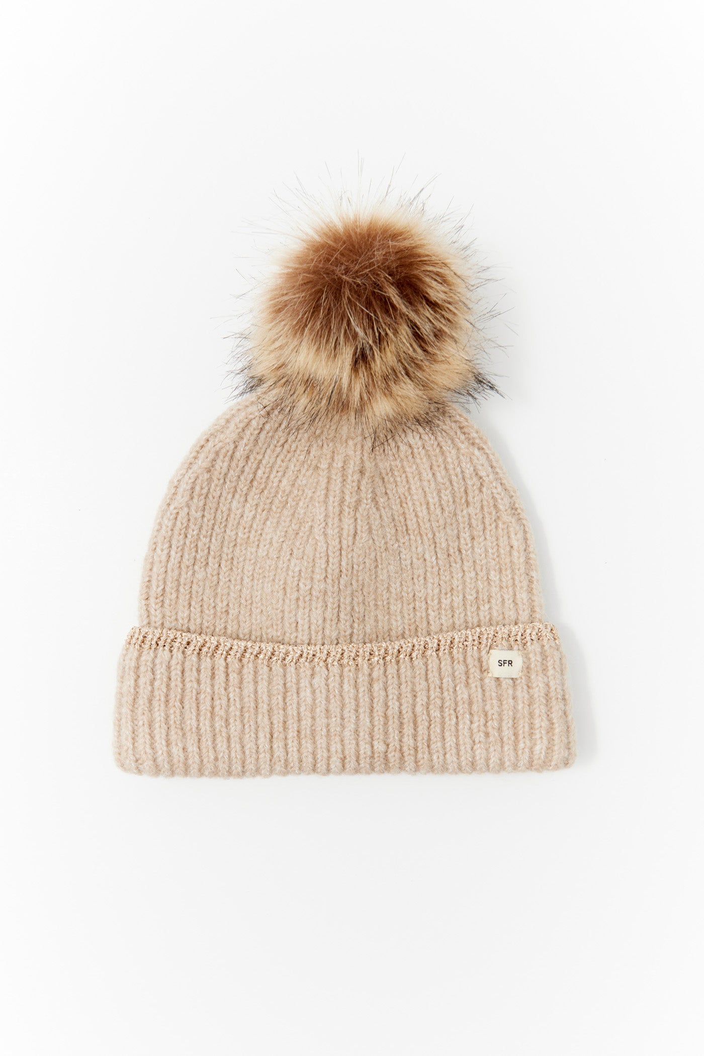Sfera Hat With Bobble - Taupe 1 Shaws Department Stores