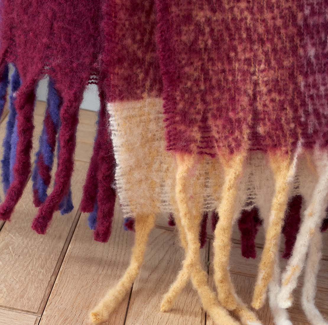 Catherine Lansfield Faux Mohair Check Throw 3 Shaws Department Stores