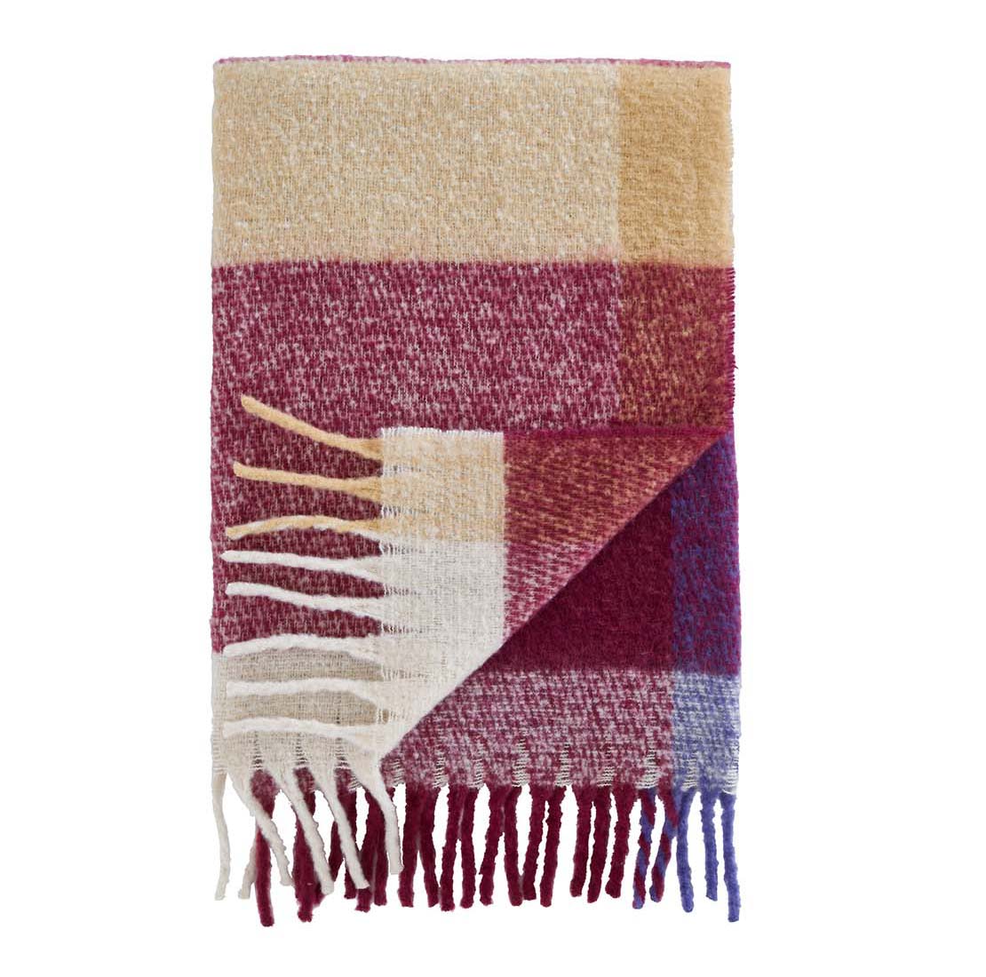 Catherine Lansfield Faux Mohair Check Throw 4 Shaws Department Stores