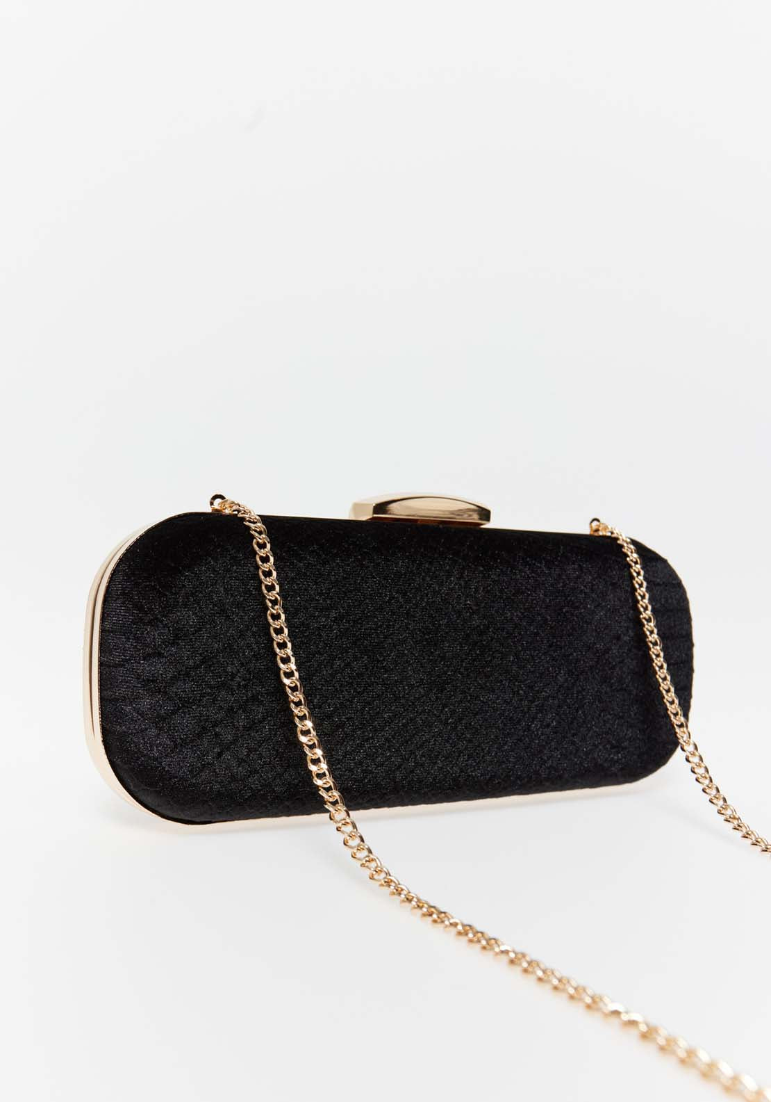 Sfera Velvet Clutch Long - Black 2 Shaws Department Stores