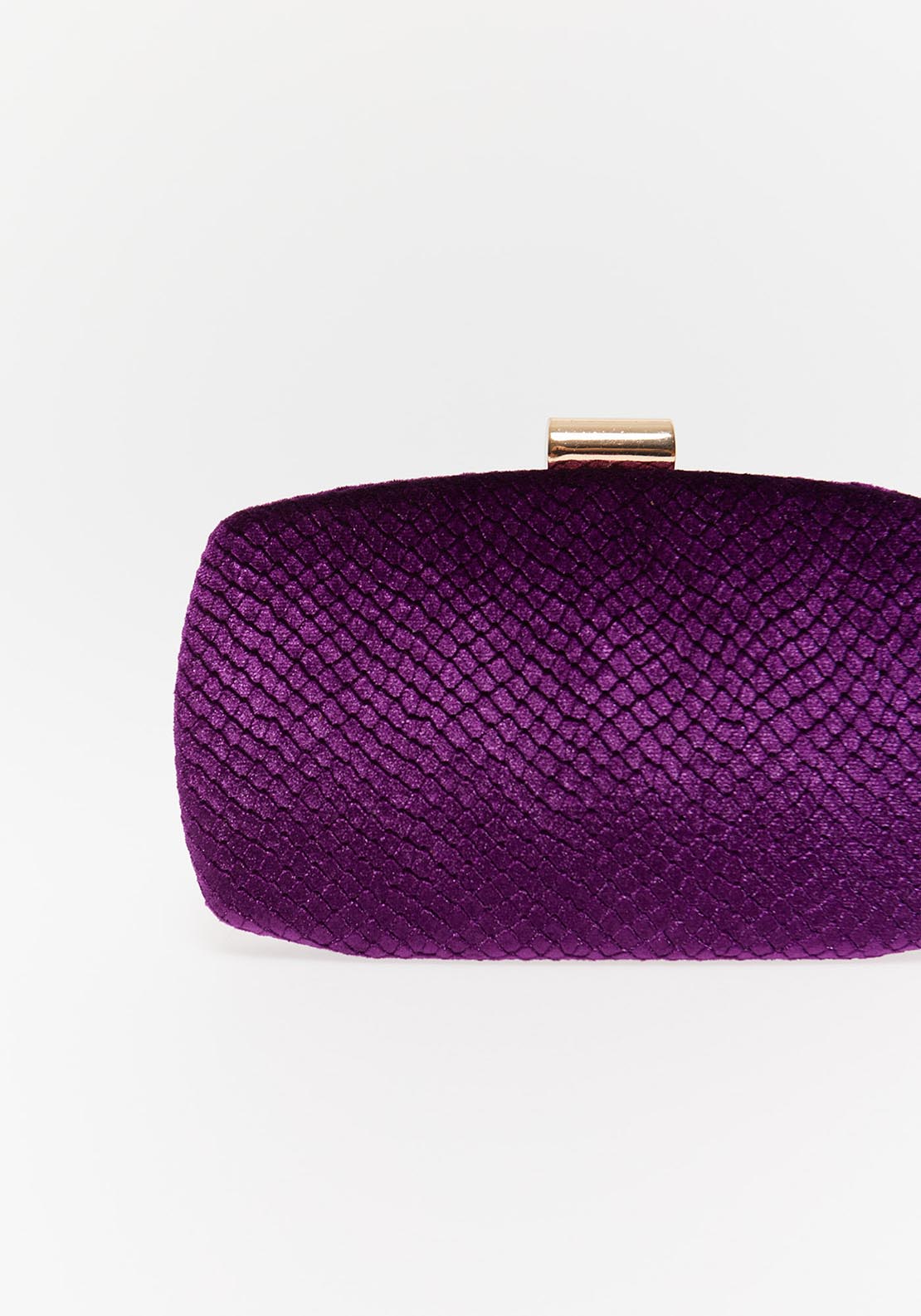 Sfera Velvet Clutch Silhouette Purple - Purple 4 Shaws Department Stores