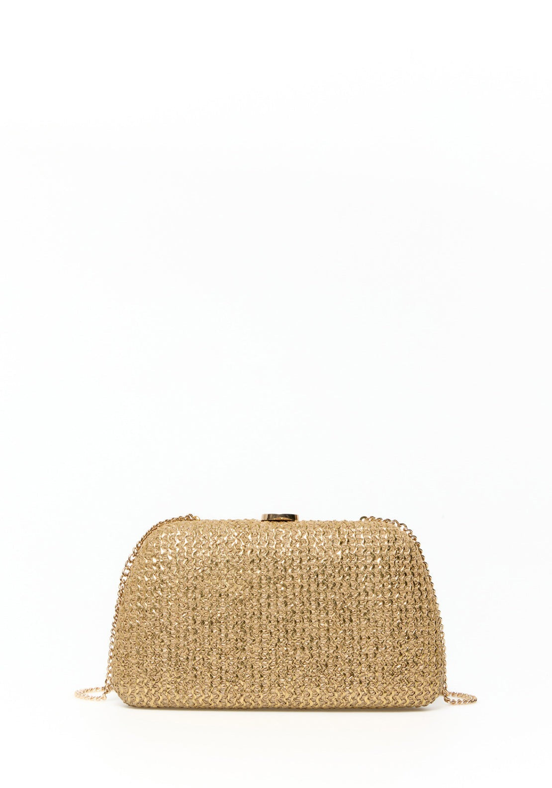 Sfera Shiny Raffia Box - Gold 1 Shaws Department Stores