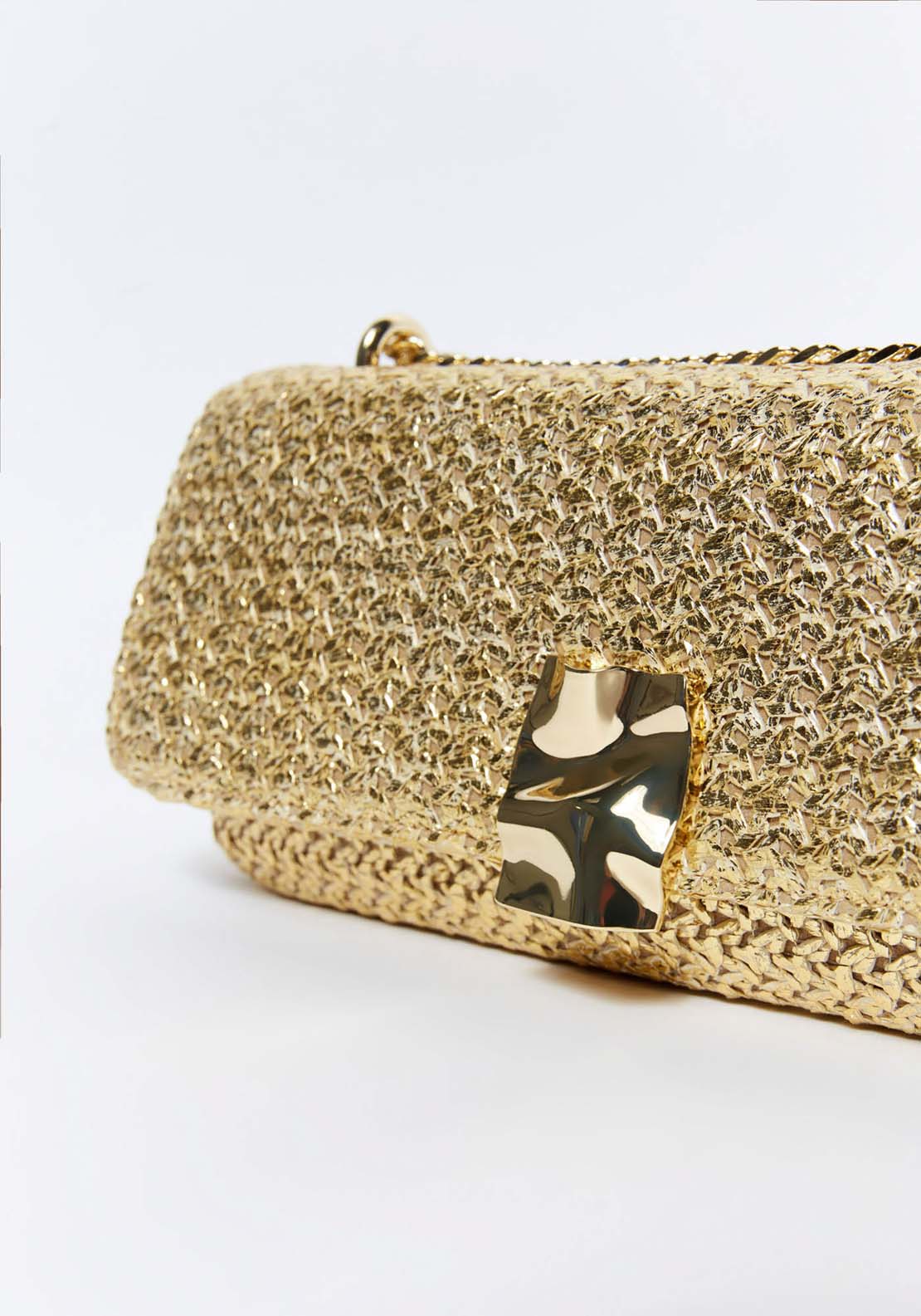 Sfera Long crossbody bag - Gold 3 Shaws Department Stores