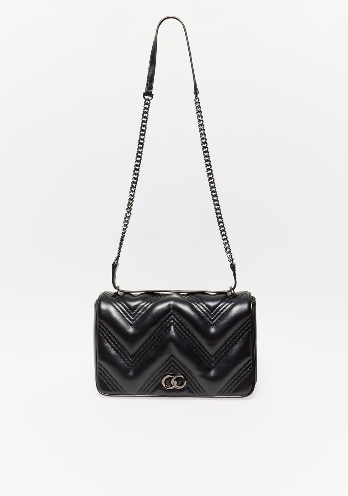 Sfera Big Crossbody Quilted Black - Black 1 Shaws Department Stores