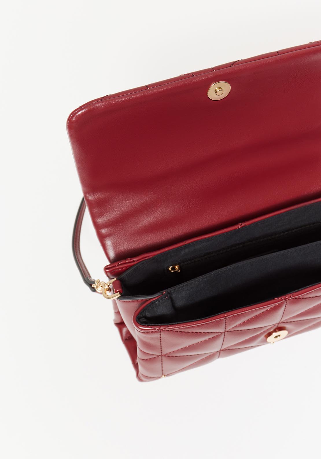 Sfera Quilted Studded Crossbody Red - Red 2 Shaws Department Stores