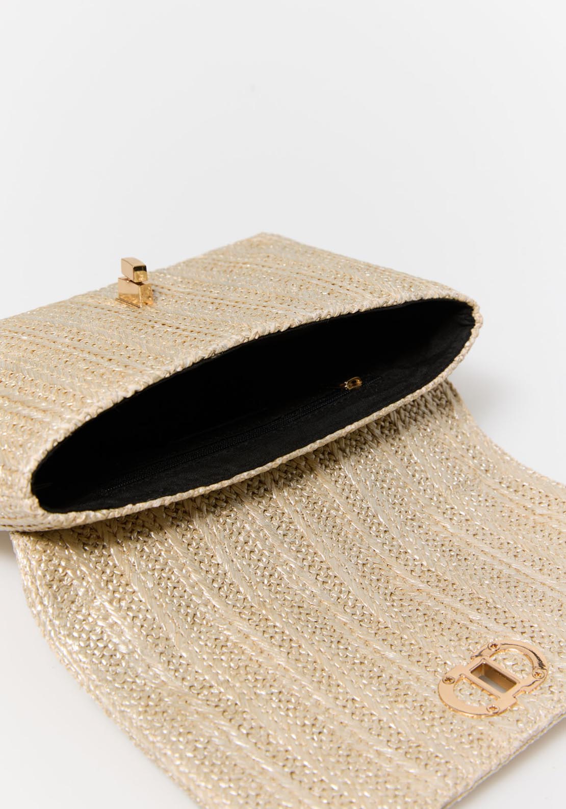 Sfera Matte Raffia Crossbody - Gold 4 Shaws Department Stores