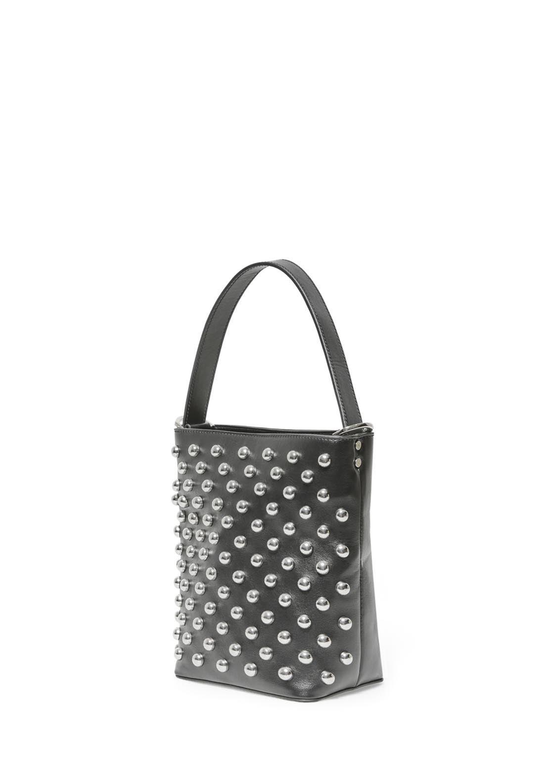 Mini Studded Hobo Bag - Black