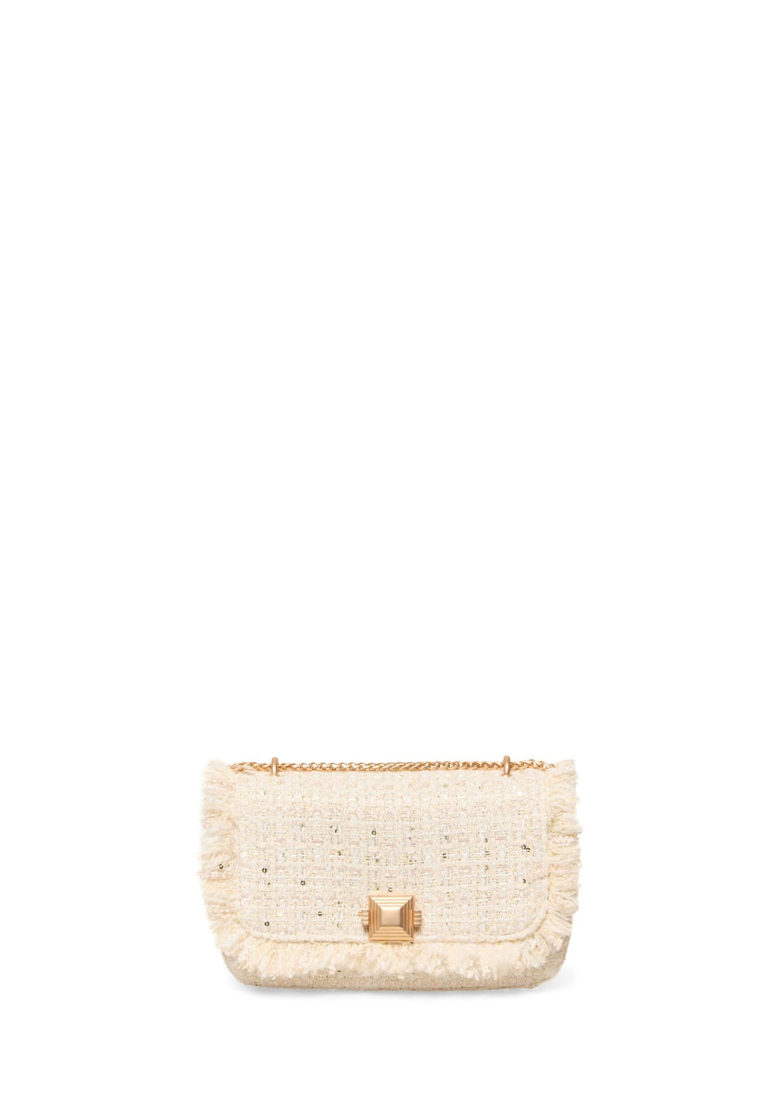 Woven Crossbody Bag - Ecru