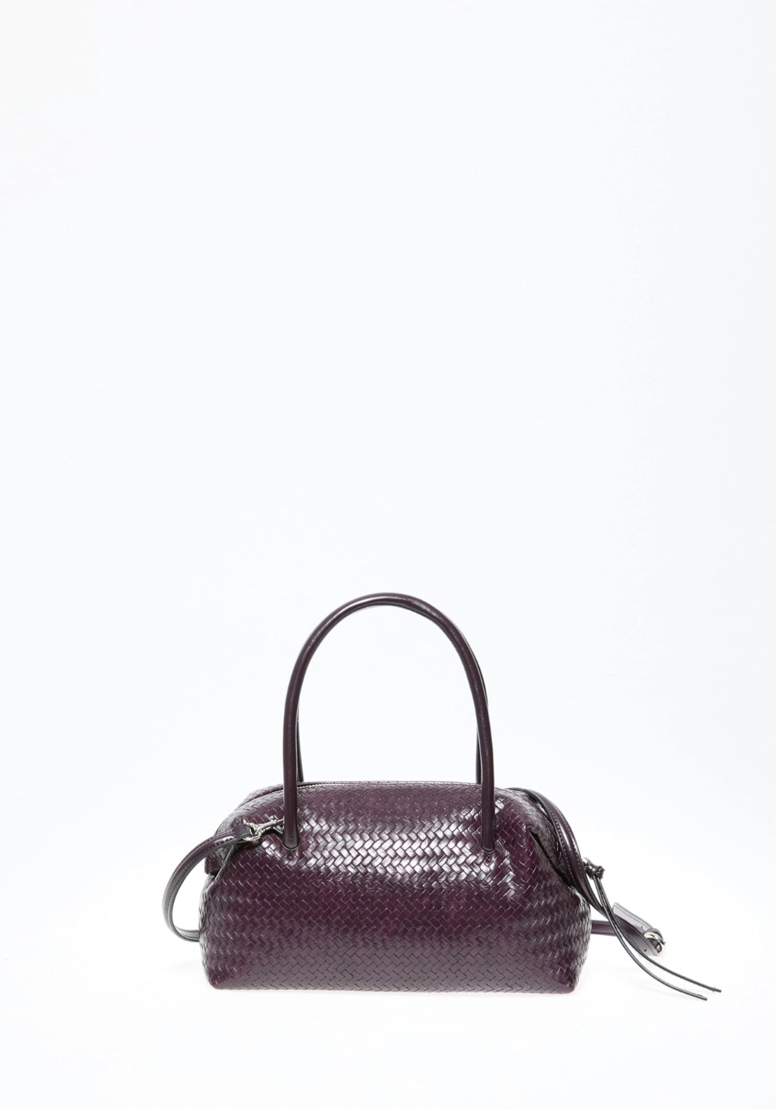 Braided Shoulder Bag - Wine