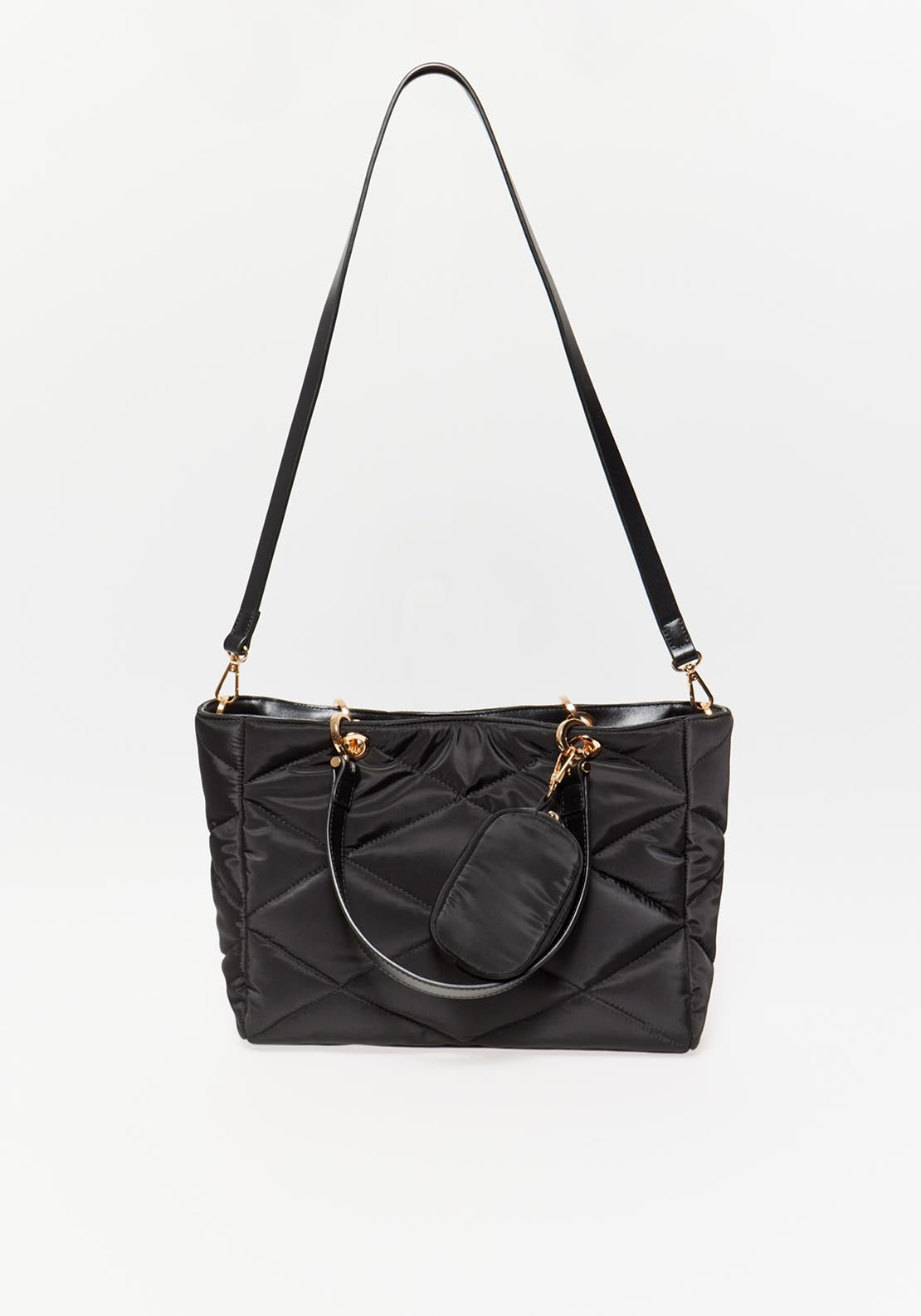 Sfera Nylon Shopper Bag Black - Black 4 Shaws Department Stores