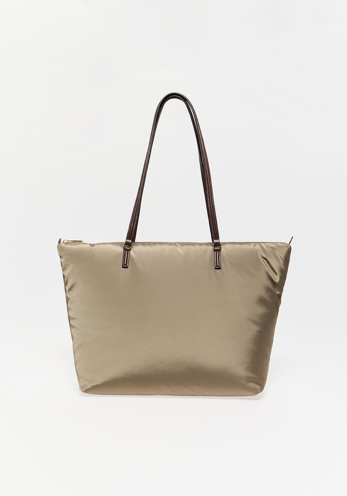 Sfera Basic Shopper Bag Khaki - Green 6 Shaws Department Stores