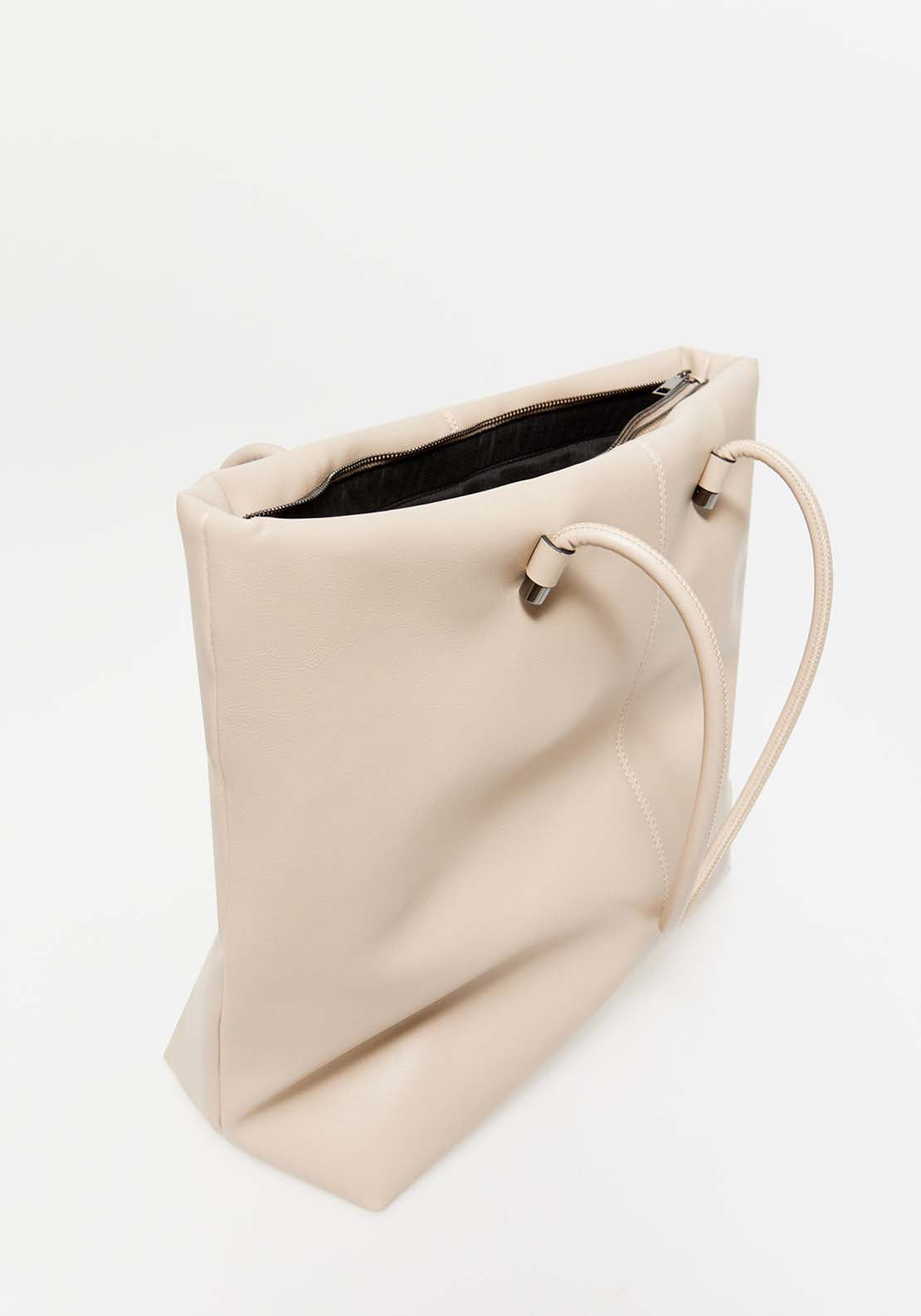 Sfera Tubular Handles Bag - Beige 4 Shaws Department Stores