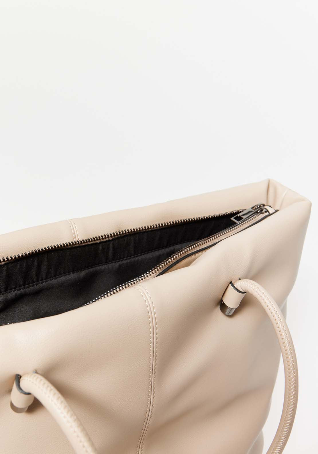 Sfera Tubular Handles Bag - Beige 5 Shaws Department Stores