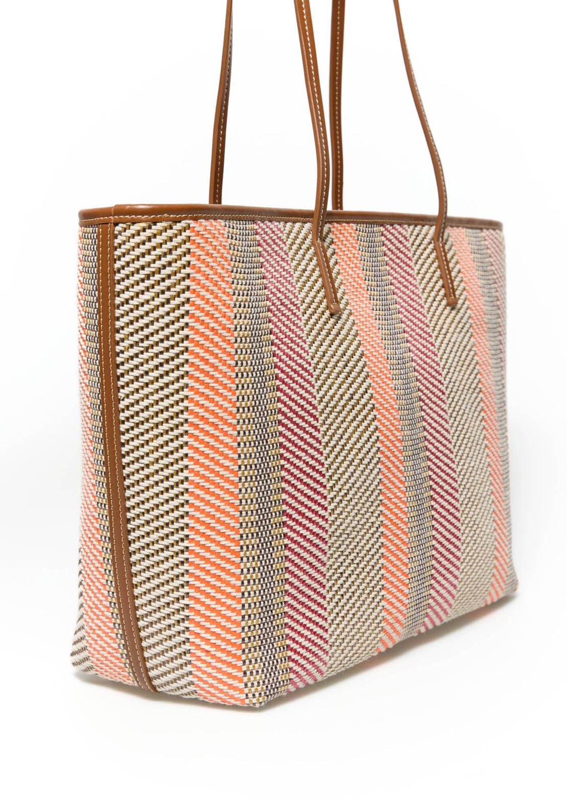 Sfera Multi-Color Raffia Shopper - Multicolour 2 Shaws Department Stores