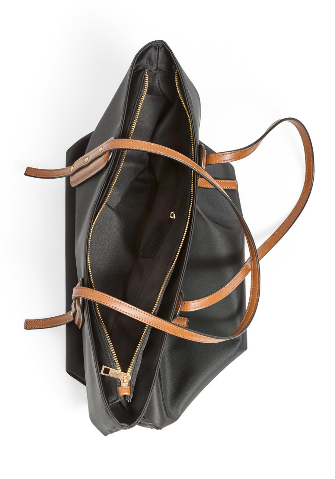 Nylon Bag With Detail - Black