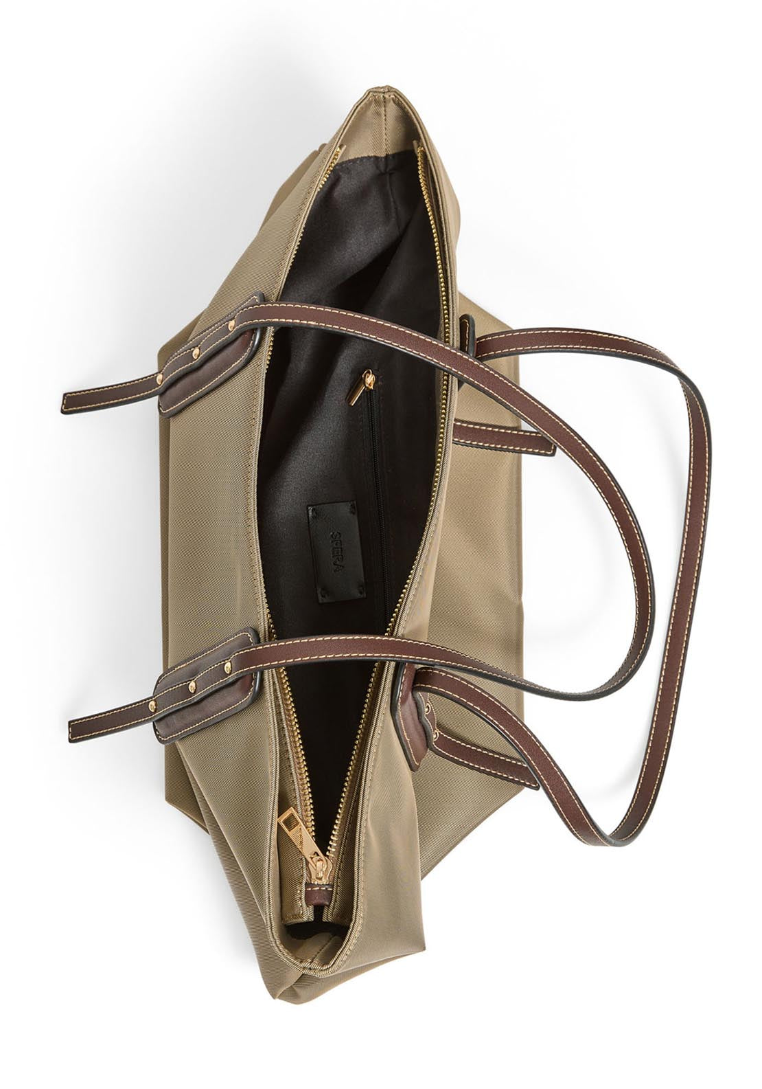 Nylon Bag With Detail - Melange Light