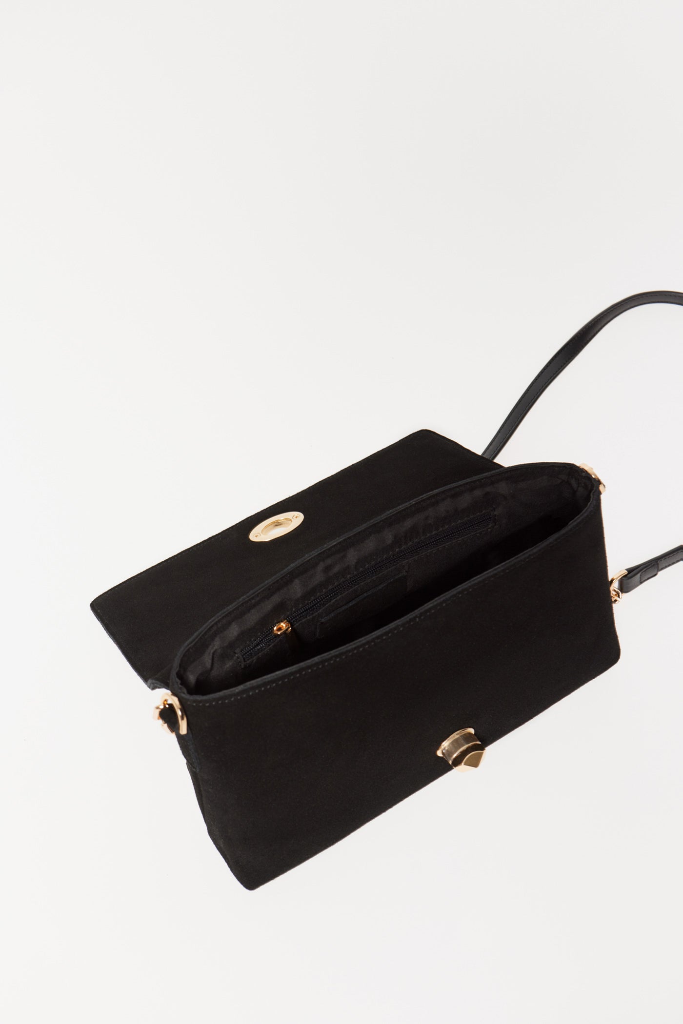 Sfera Leather Crossbody Bag - Black 4 Shaws Department Stores