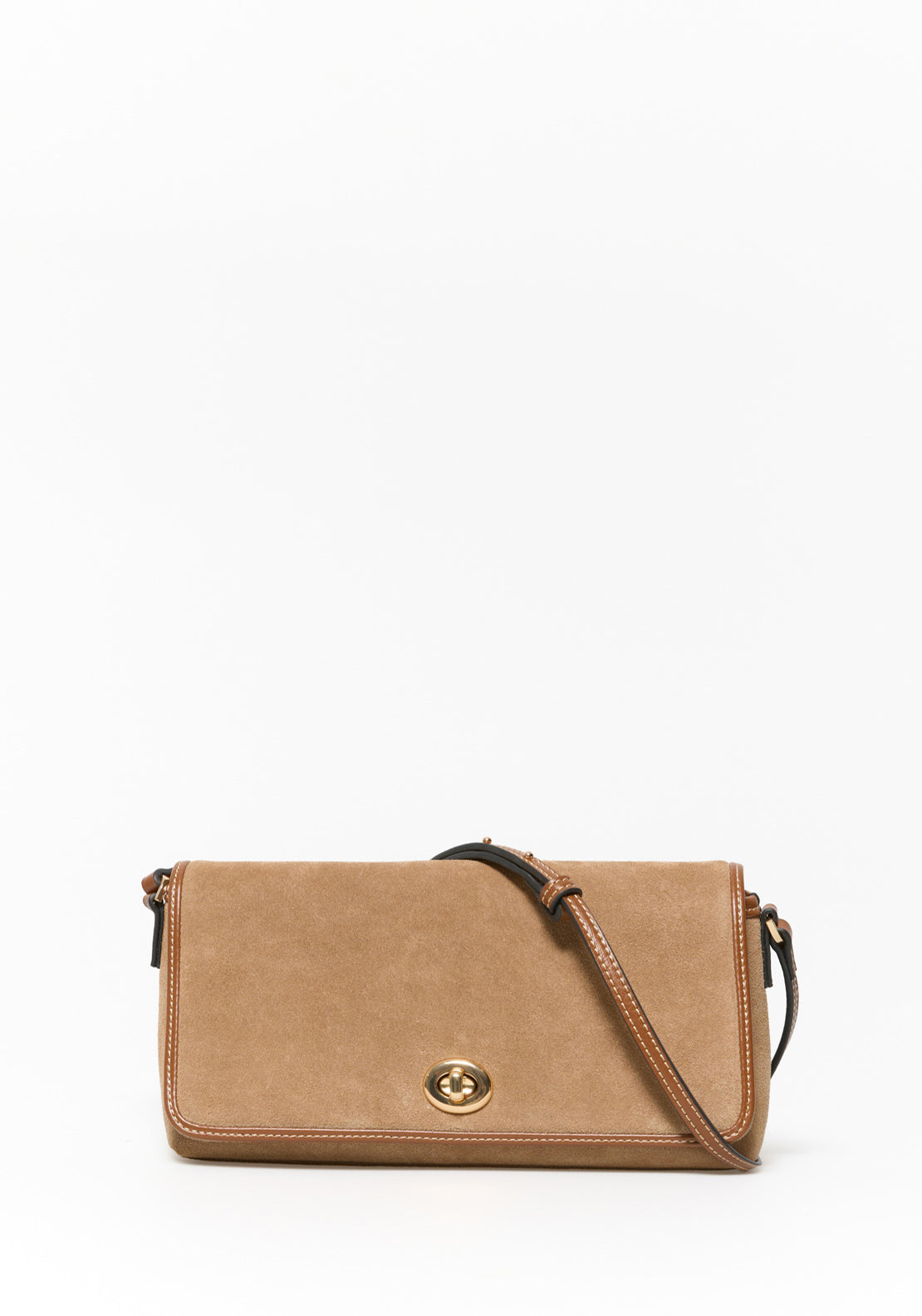Sfera Crossbody Leather Trim - Camel 1 Shaws Department Stores