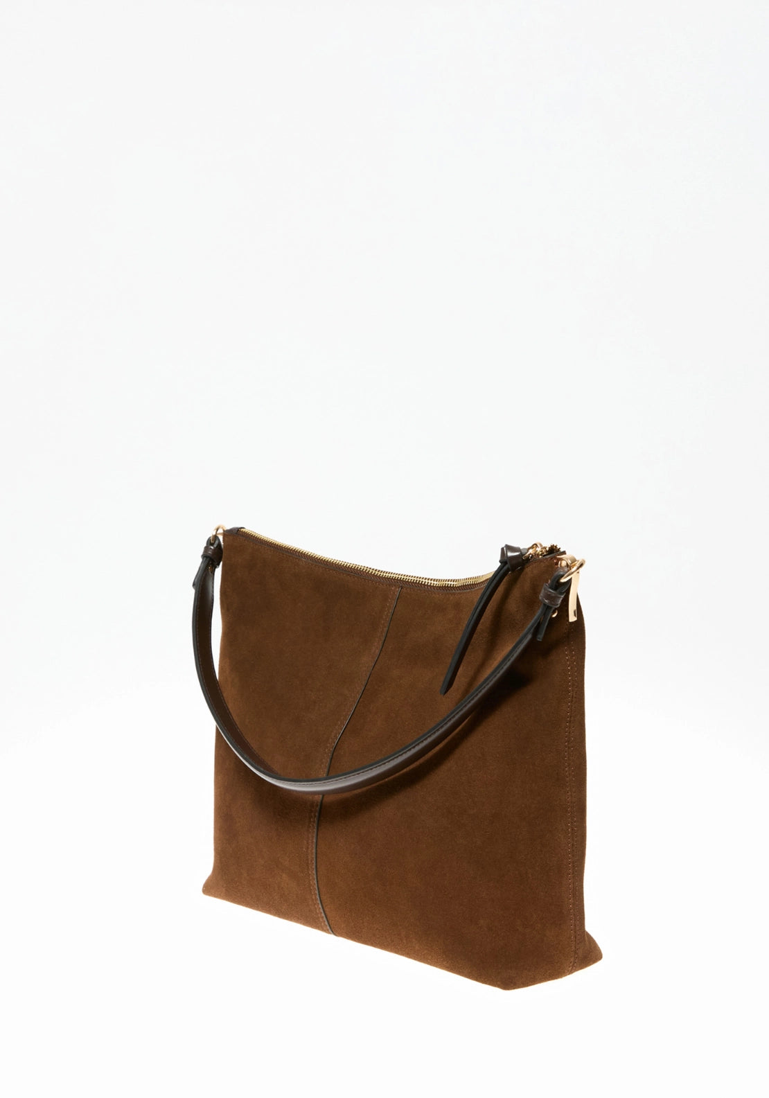 Leather Shoulder Bag - Brown