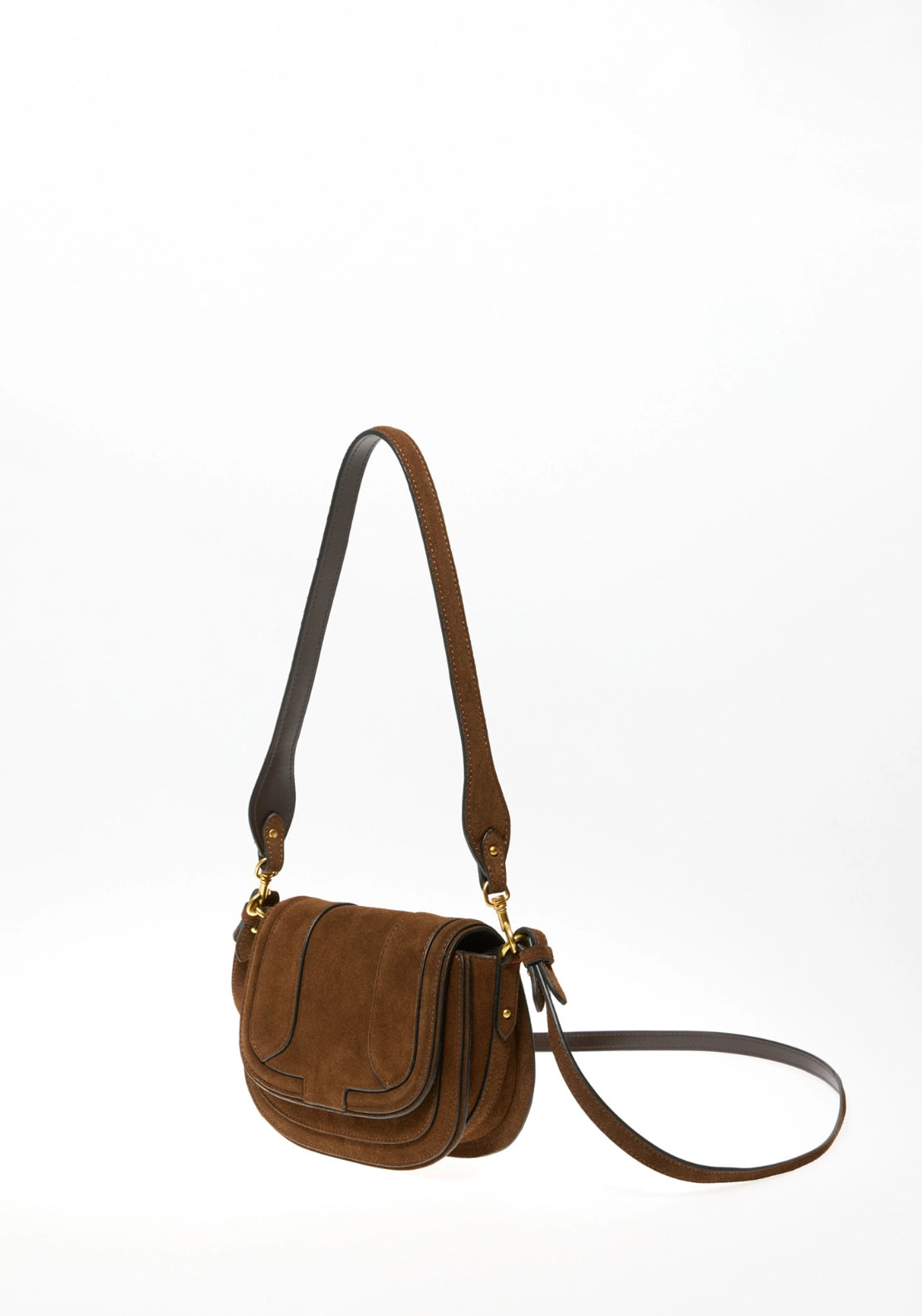 Leather Saddle Bag - Brown