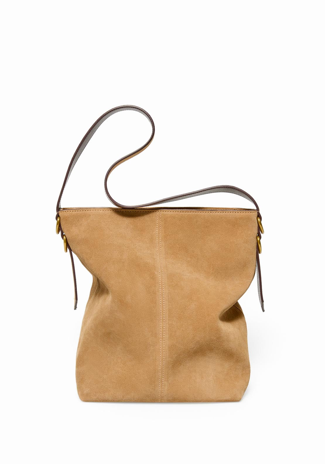 Plain Leather Bag - Brown
