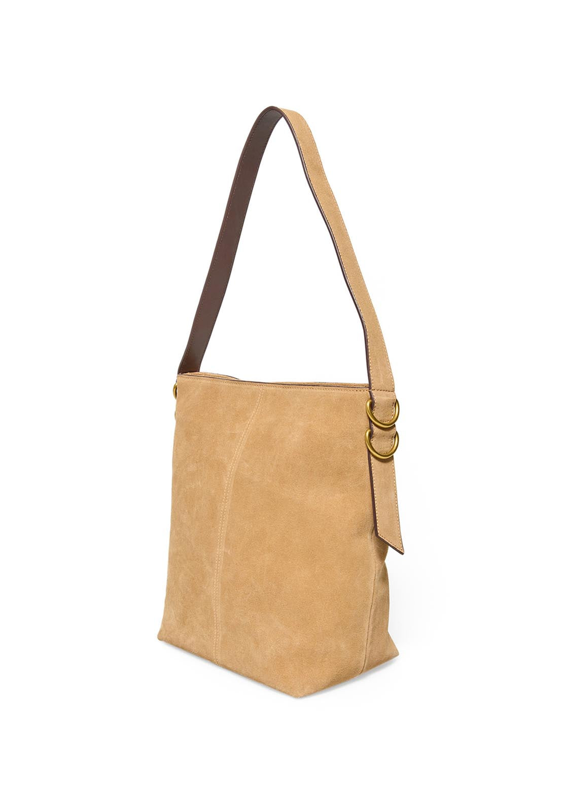 Plain Leather Bag - Brown