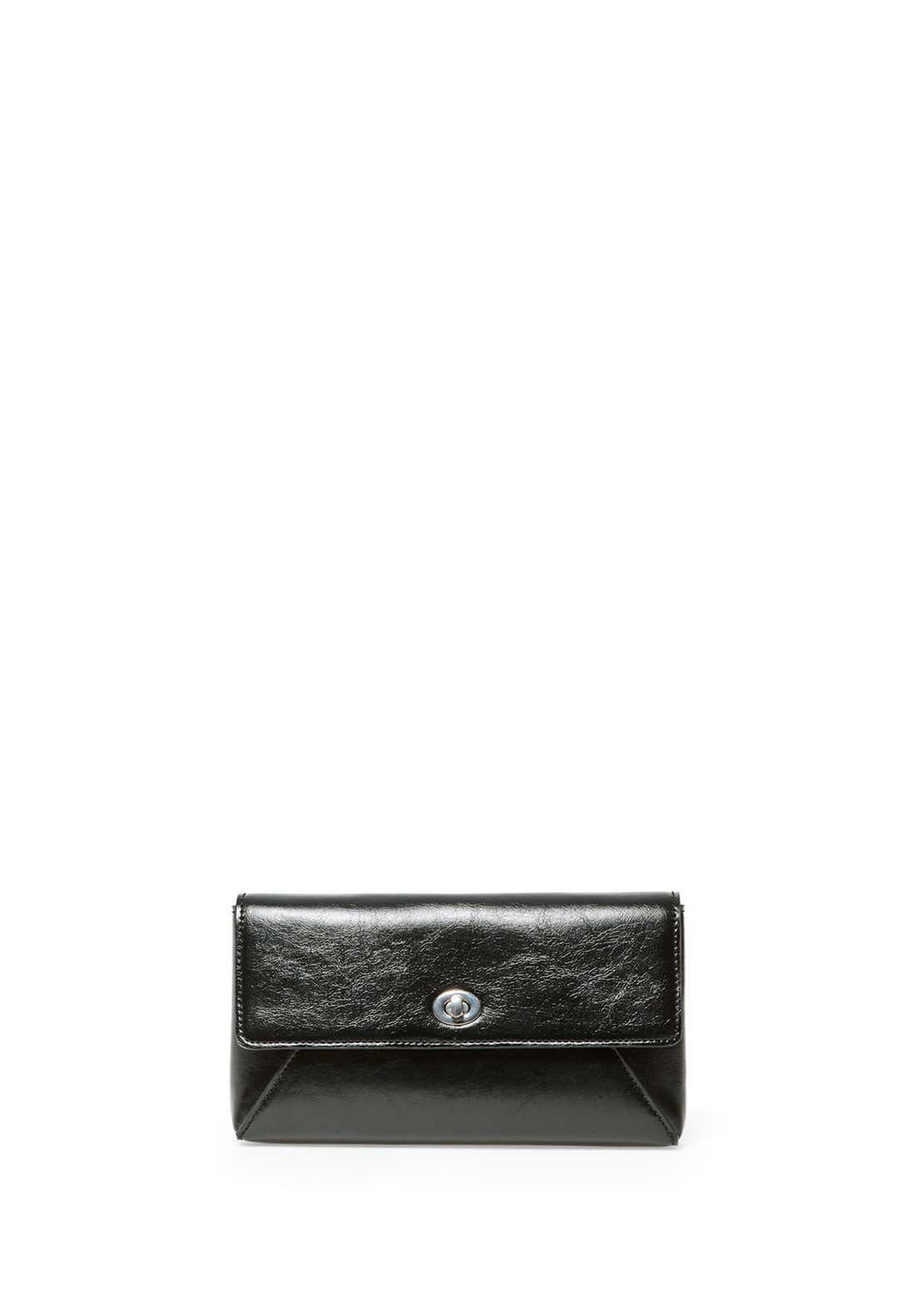 Mini Slap Bag With Clasp - Black