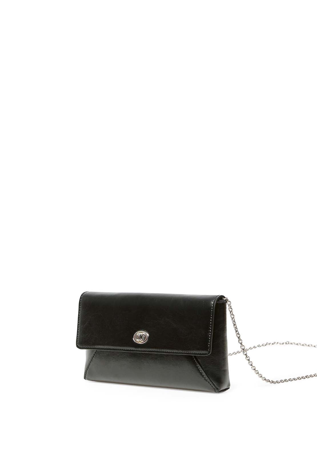 Mini Slap Bag With Clasp - Black
