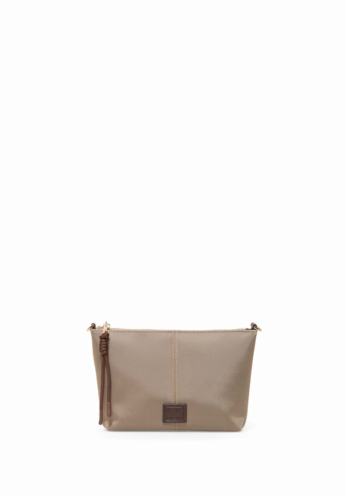 Nylon Mini Bag With Panels - Beige