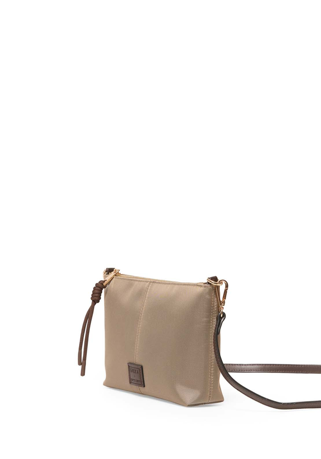 Nylon Mini Bag With Panels - Beige