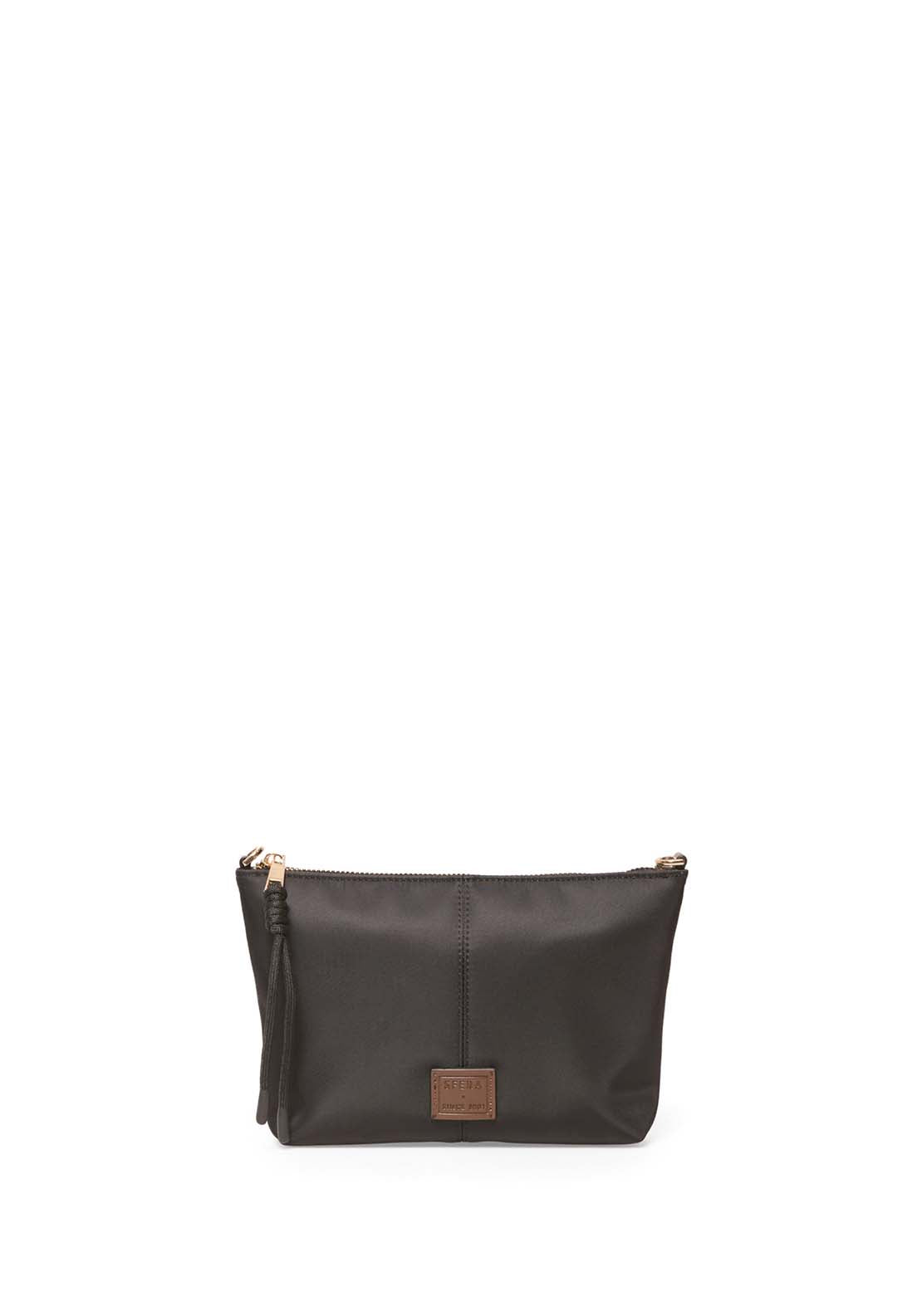 Nylon Mini Bag With Panels - Black