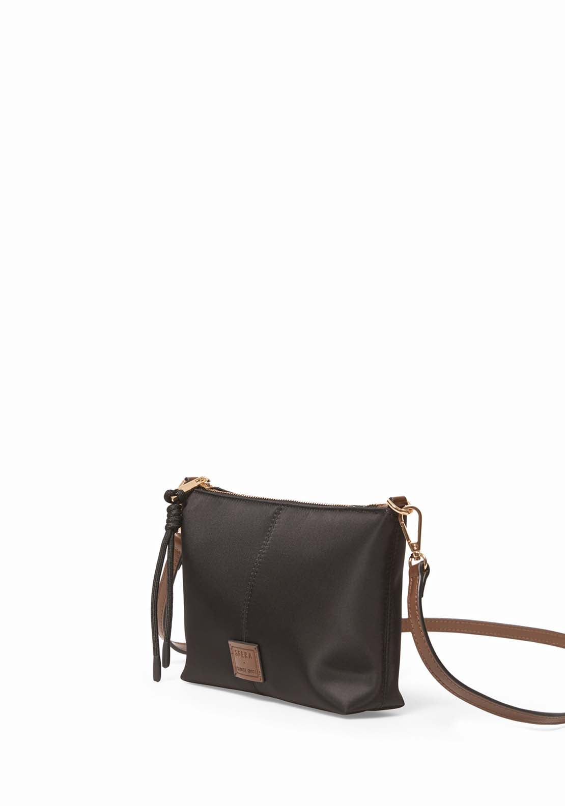 Nylon Mini Bag With Panels - Black